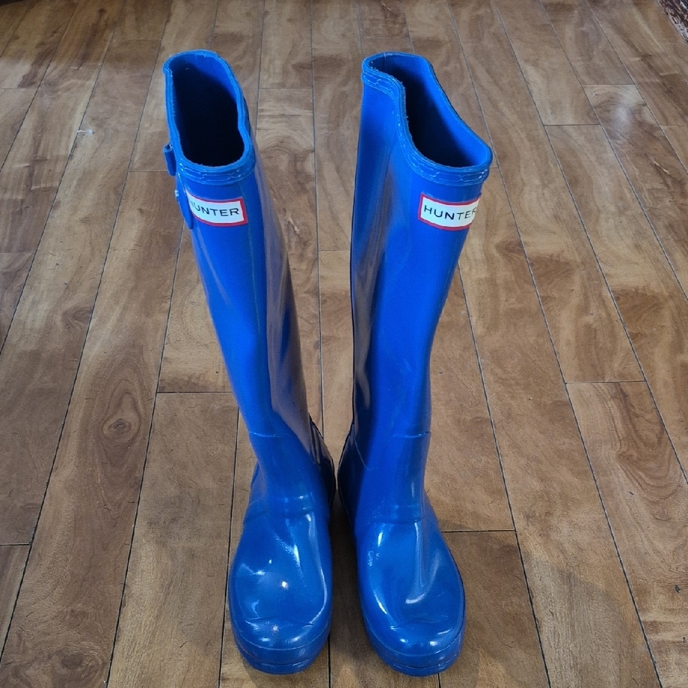 Hunter Blue Women's Rain Boots